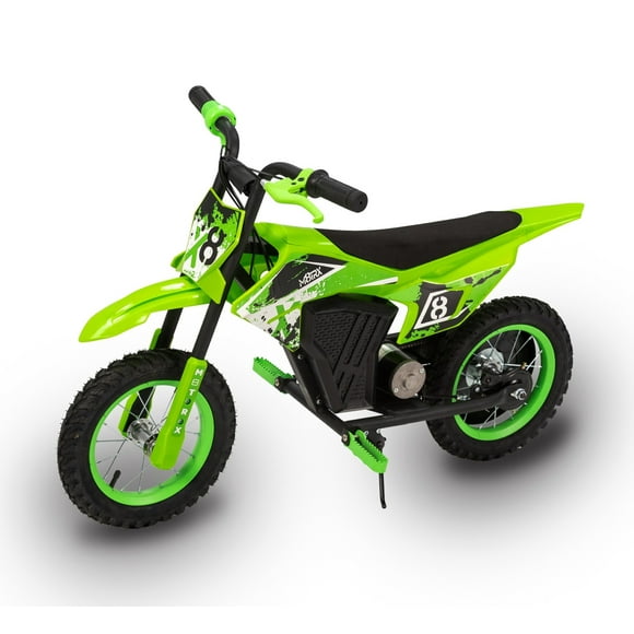 M8TRX 12V Mini Electric Child Dirt Bike, Battery Powered Toy Motorcycle, Kids Ride On, Ages 5 Years and Up, Green