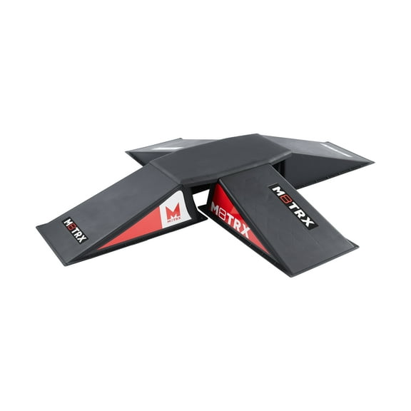M8TRX 4+1 Pyramid Ramp Set for Skateboards, Bikes, and Scooters, Ages 5+