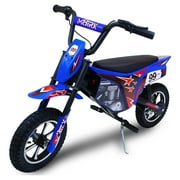 M8TRX SPORTS Blue 24V Electric Dirt Bike, Ride on Toy Motorcycle for Kids and Teens Ages 13+