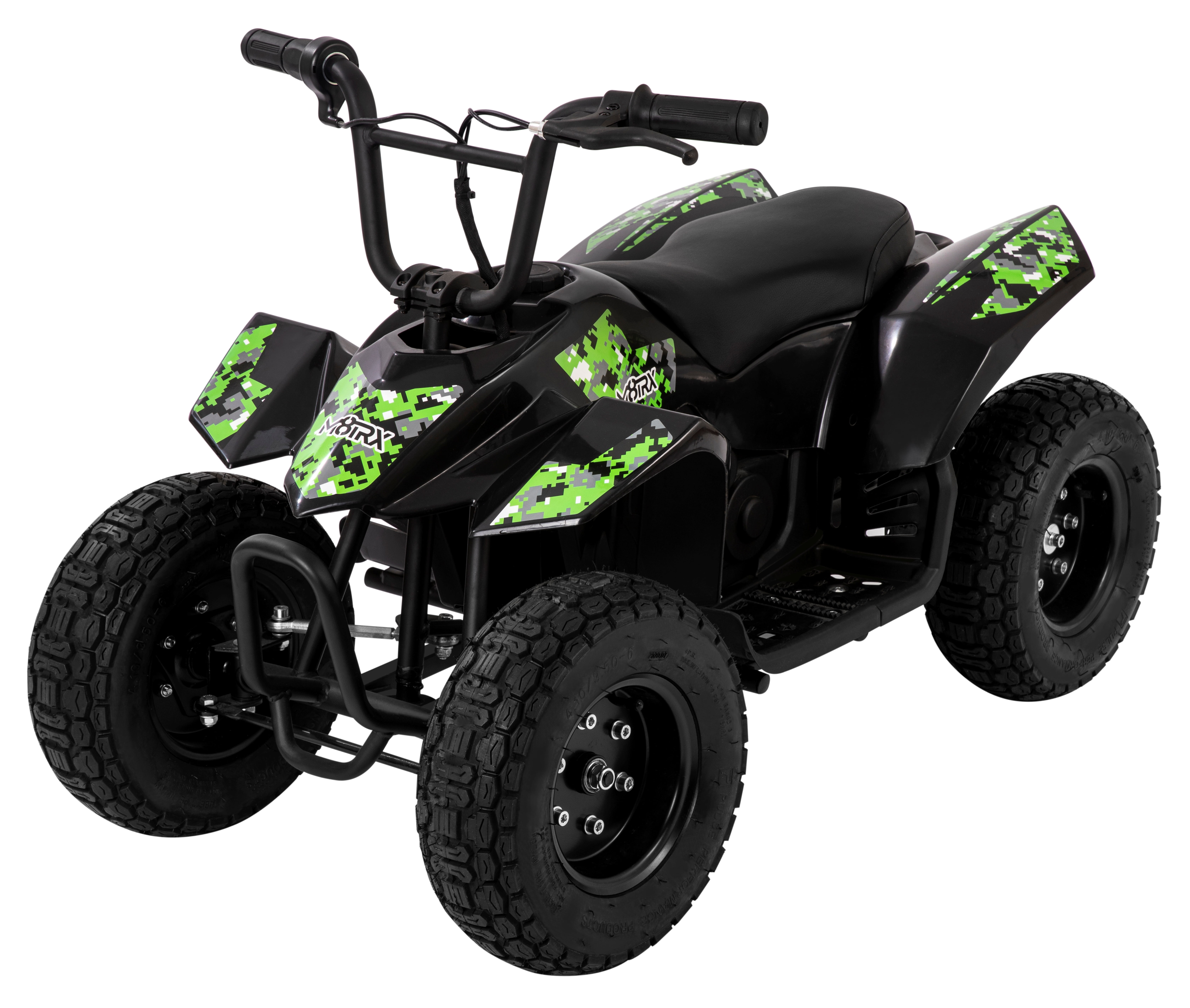 M8TRX 24V Green ATV Quad, 250W Motor, Max Rider Weight of 120 lbs.