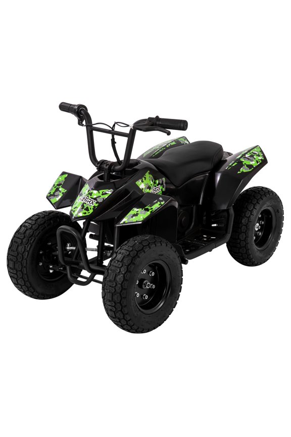 M8TRX 24V Green ATV Quad, 250W Motor, Max Rider Weight of 120 lbs.