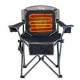 thumbnail image 1 of M8TRX Outdoors Heated Camping Chair, Portable Chair w/ 5000mAH Power Bank, 3 Heat Levels, USB Charging Port, Black, 1 of 11