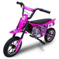 thumbnail interactive-video image 1 of M8TRX Pink 24V Electric Dirt Bike, Ride on Toy Motorcycle for Kids and Teens, 1 of 9