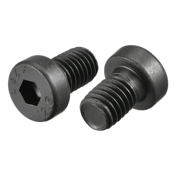 M8x12mm Hex Socket Thin Head Cap Screw Bolts 12.9 Grade Carbon Steel 20 Pack