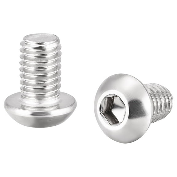 M8x12mm Machine Screws Hex Socket Round Head Screw 304 Stainless Steel Fasteners Bolts 5 pcs