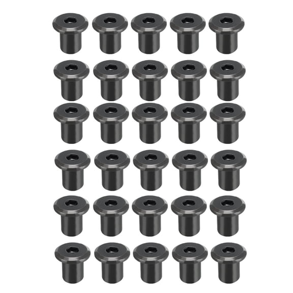 M8x12mm Rivet Hex Socket Head Insert Nut Screw Post Power Coated 30Pcs