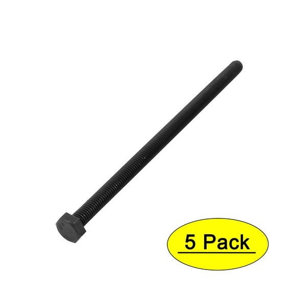 M8x150mm Grade 8.8 Fully Threaded Hex Head Cap Screw Bolt Fastener Metal 5pcs