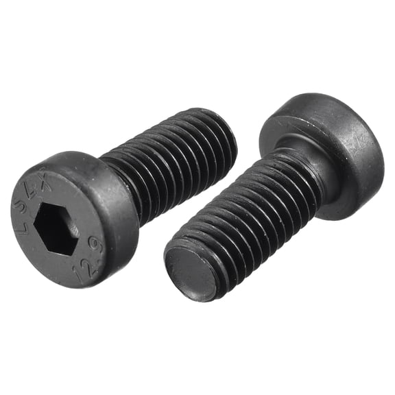 M8x18mm Hex Socket Thin Head Cap Screw Bolts 12.9 Grade Carbon Steel 10 Pack