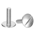 thumbnail image 1 of M8x30mm Extra Large Flat Head Slotted Screws, 2 Pack 304 Stainless Steel Bolts, 1 of 5