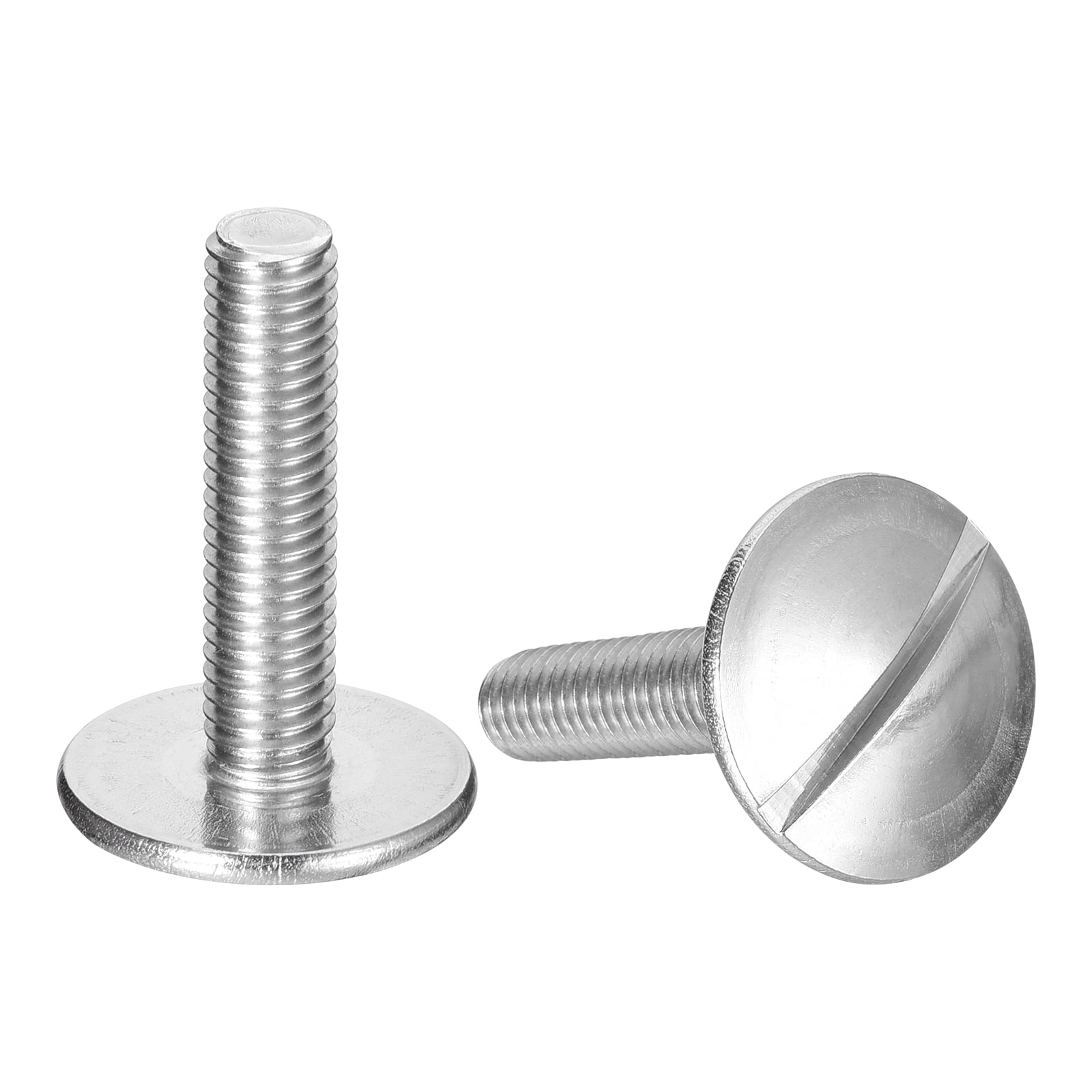 M8x35mm Extra Large Flat Head Slotted Screws, 2 Pack 304 Stainless ...