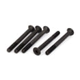 thumbnail image 1 of M8x80mm Grade 10.9 Partially Threaded Flat Head Hex Socket Cap Screw Black 5pcs, 1 of 4