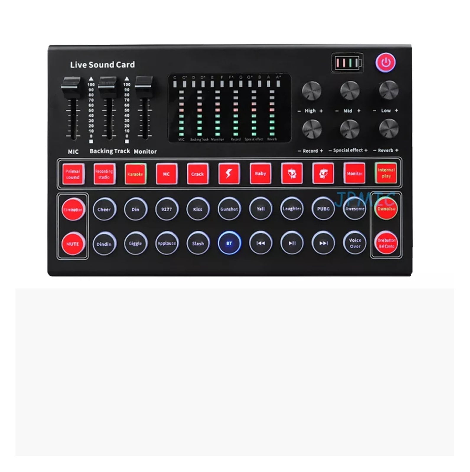 M9 Channel Bluetooth Mini Sound Card Mixer Digital Effects Noise ...