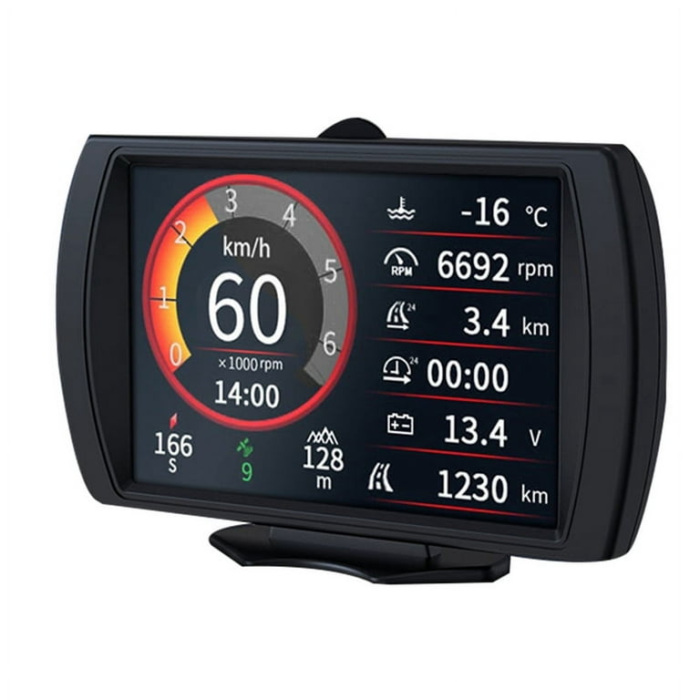M90 Multi-Functional Car Head-Up Display HUD GPS Slope Meter OBD-II Speed  Odometer Car Accessories 