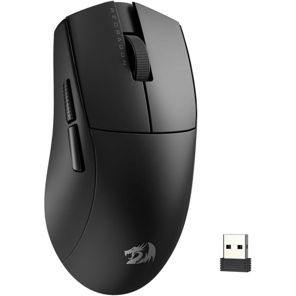 M916 Wireless Gaming Mouse, 49G Ultra-Light 8K DPI 2.4G Wireless Gaming Mouse w/Ergonomic Natural Grip Build, Full Programmable Buttons, Software Supports DIY Keybinds & DPI