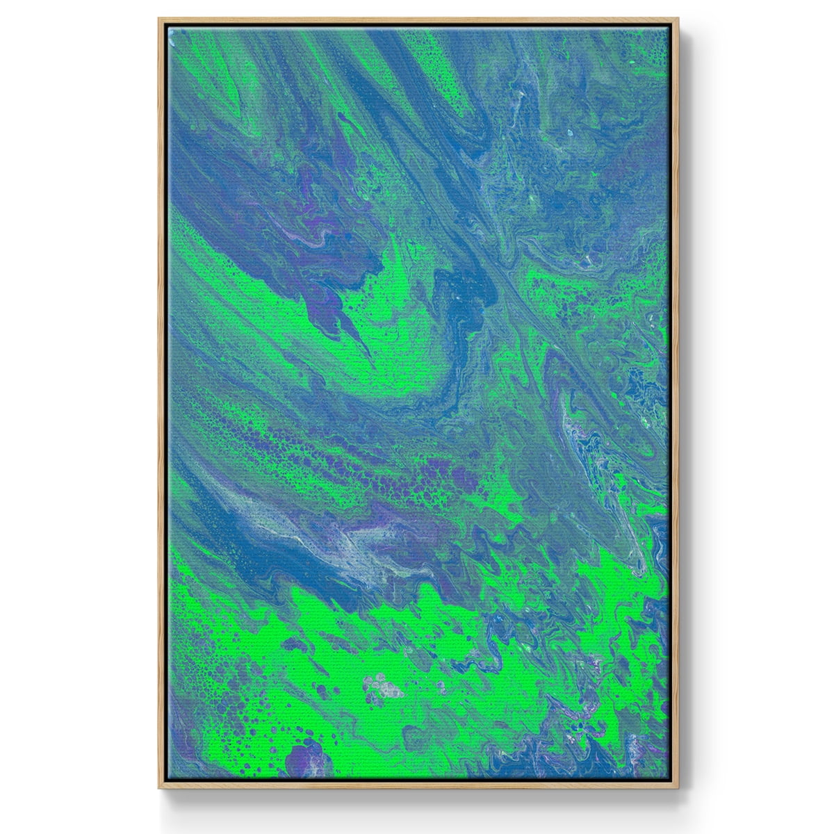 M93 Framed Premium Gallery Wrapped Canvas - Ready to Hang - 17 x 25 - Natural Wood Floating Frame