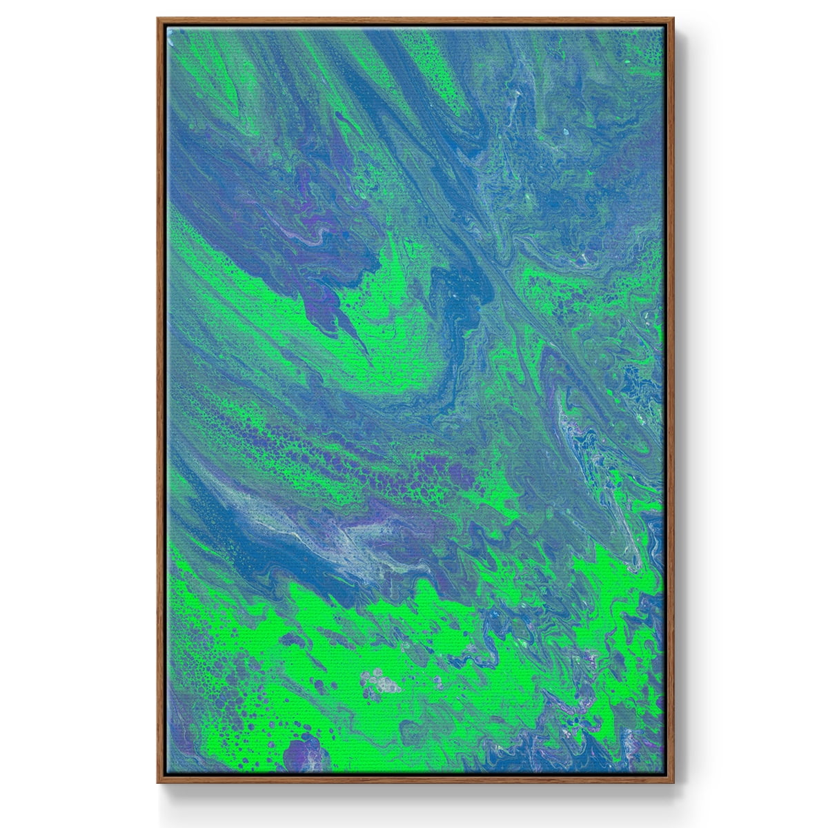 M93 Framed Premium Gallery Wrapped Canvas - Ready to Hang - 25 x 37 - Walnut Floating Frame