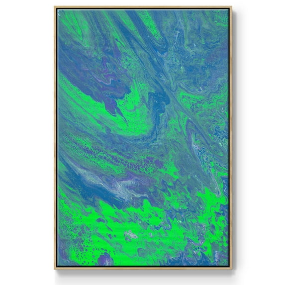 M93 Framed Premium Gallery Wrapped Canvas - Ready to Hang - 27 x 41 - Natural Wood Floating Frame