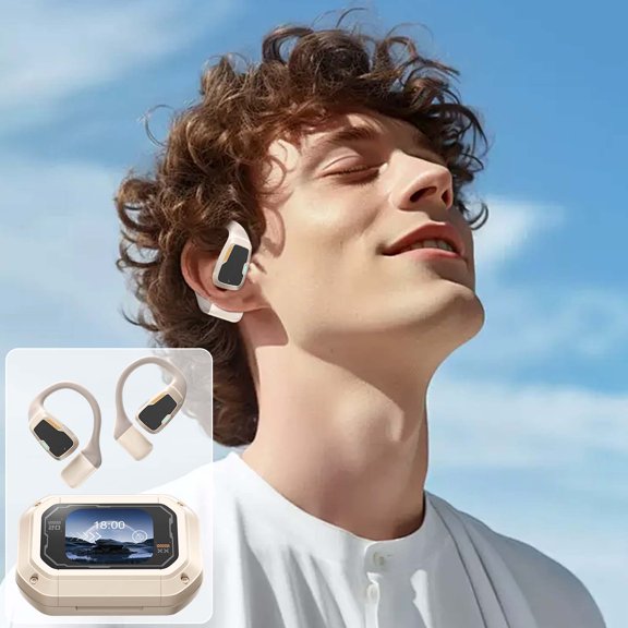 M98 Open Ear Headphones,Erazer XP6 AI Headphones Open Free Wireless Bluetooth Earbuds Translation Bluetooth, Support 31 Languages Bluetooth Translation & Meeting Summary