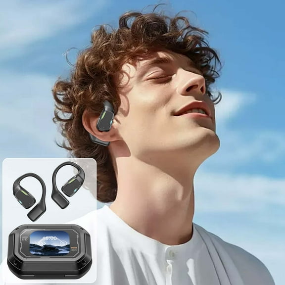 M98 Open Ear Headphones,Erazer XP6 AI Headphones Open Free Wireless Bluetooth Earbuds Translation Bluetooth, Support 31 Languages Bluetooth Translation & Meeting Summary