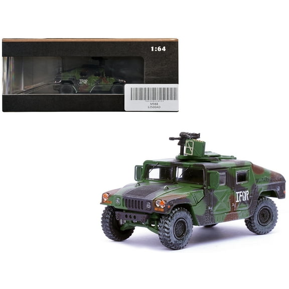 M988 Modern 44 Utility Vehicle with Grenade Launcher Camouflage "Military Miniature" Series 1/64 Diecast Model by Panzerkampf