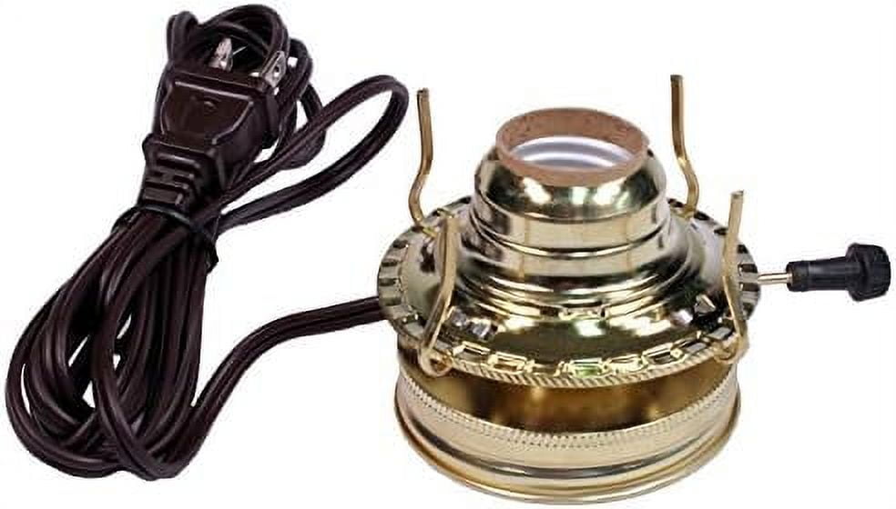 M999EM Mason Jar Electric Oil Lamp Burner DIY Conversion Kit, PreWired