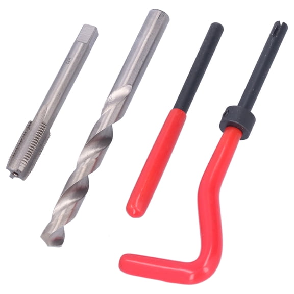 M9x1.25 Thread Repair Kit with Tap, Drill Bit & Installation Tool for Restoring Stripped Internal Threads 15pcs 25mm Auto Repairing