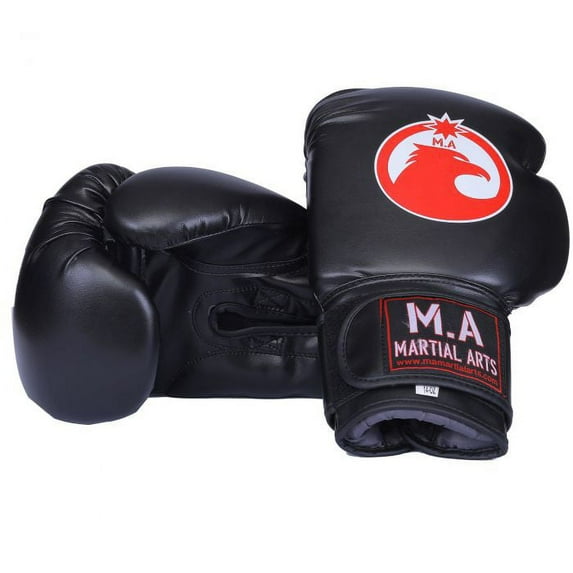 MA Boxing Gloves Black-8 oz