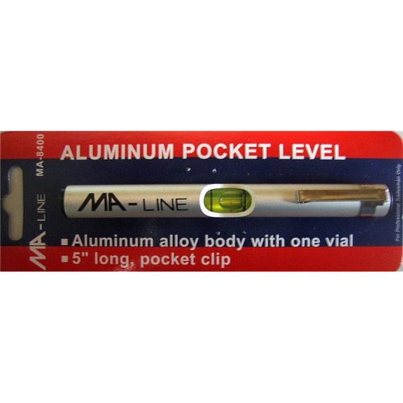 MA-Line MA-8400 5 in. Aluminium Pocket Level