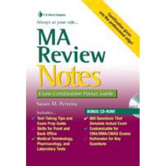 Pre-Owned MA Review Notes: Exam Certification Pocket Guide, 9780803621947, 0803621949, Paperback, First Edition edition