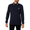 thumbnail image 1 of MA.STRUM Longsleeved Polo Shirt, Blue, 1 of 5