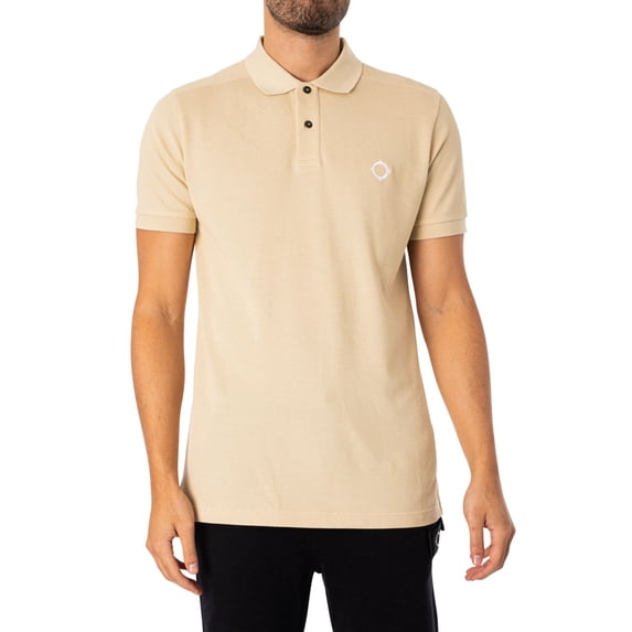 MA.STRUM Pique Polo Shirt, Beige