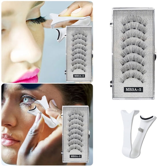 MA Series 3D False Eyelashes Natural Curling Fluttery Feathery Soft Wispy Reusable Multipack Daily Wear Dramatic Volume Effect