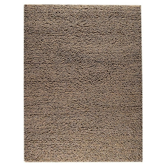MA Trading Handmade Indian Rug (India) Brown 5'6" x 7'10" New Zealand Wool,Cotton,Natural Fiber 6' x 9' Bedroom Shag,Modern & Contemporary