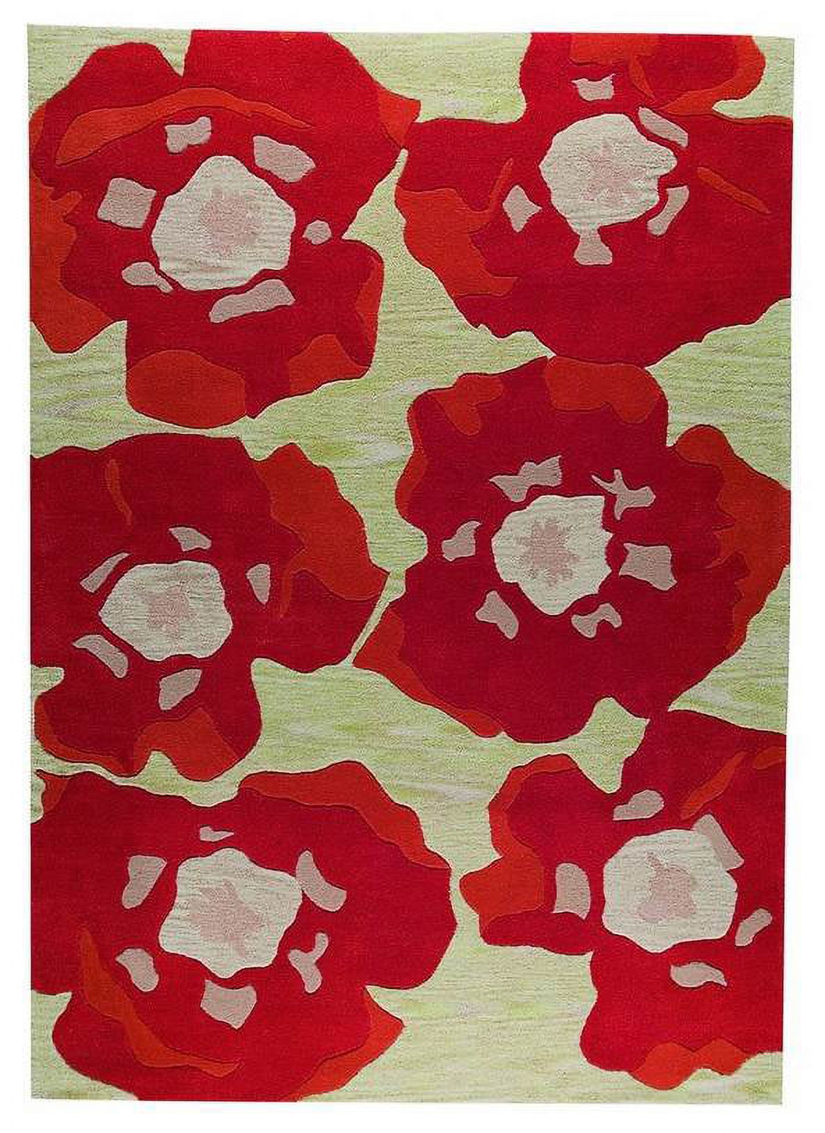 Popy Rugi MA Trading Handmade Indo Poppy Rug (India) Orange 6'6
