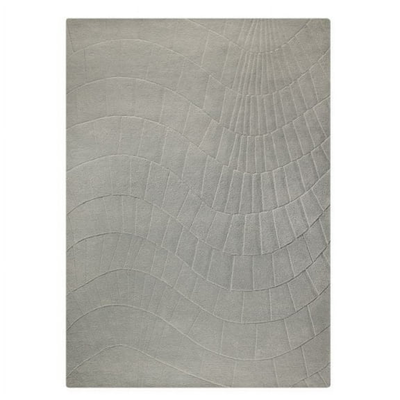 MA Trading Handmade Indo Terraza Rug (India) Grey 5'6" x 7'10" 6' x 9' Living Room