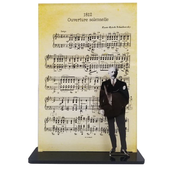 MA1014 Pyotr Ilyich Tchaikovsky 1812 Ouverture Masters and Their Works Clear Acrylic Display
