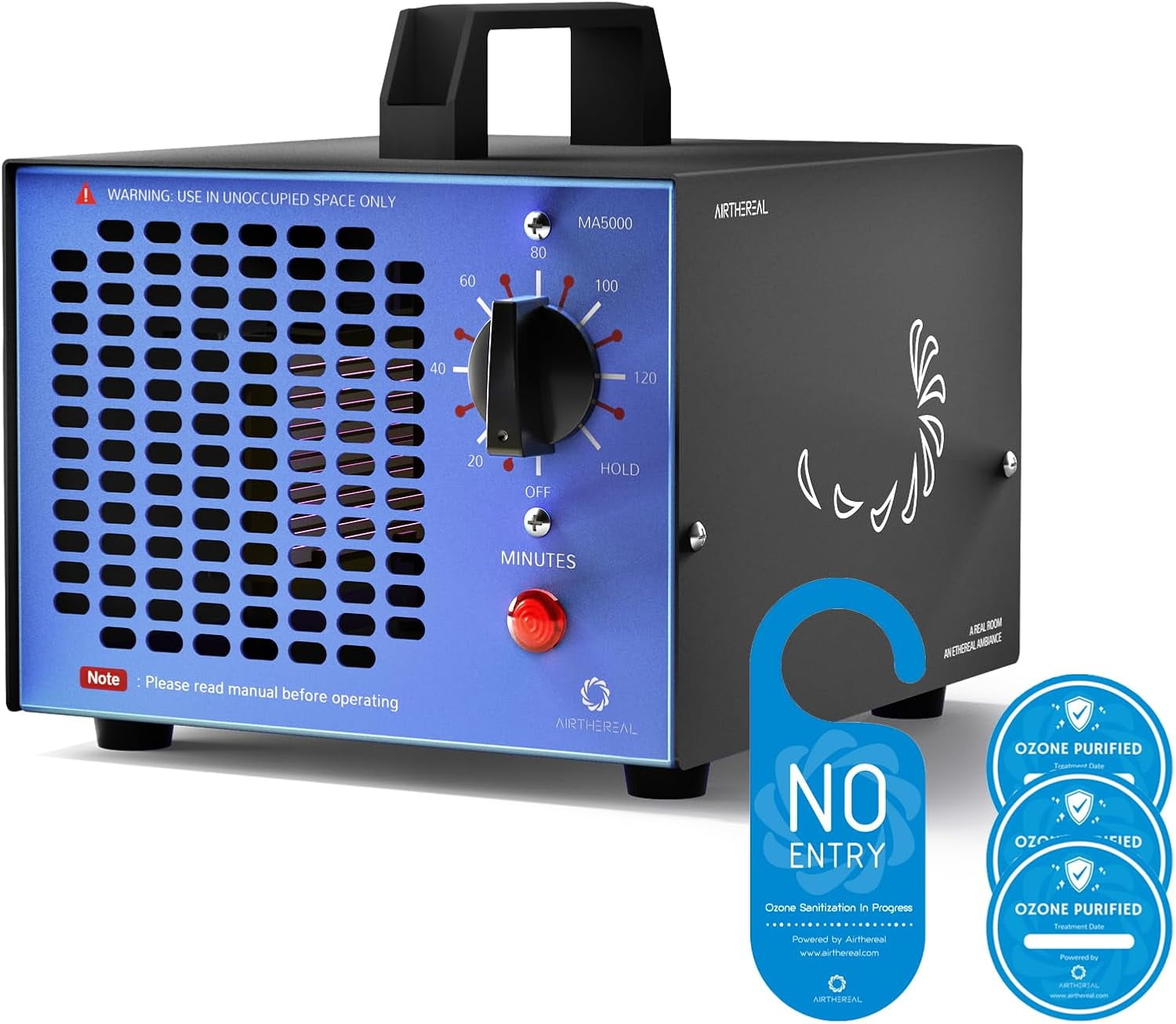 MA5000 Commercial Ozone Generator, High Capacity Ozone Machine Odor