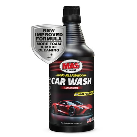 MA5x Car Wash Soap - Concentrated, pH Balanced - High Performance Foaming Car Wash Soap - 32oz Bottle - Pack of 1