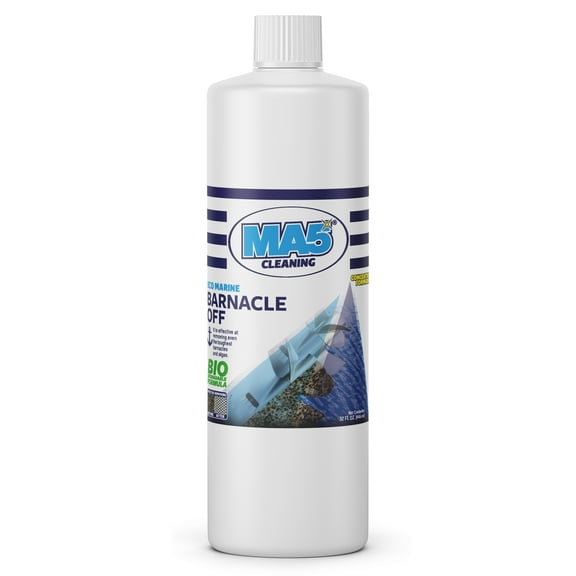 MA5x Eco-Marine Barnacle Off | Barnacle Remover and Cleaner for Boats | Biodegradable and Concentrated Formula | Shell and Algae Remover | 32oz Bottle | Pack of 1