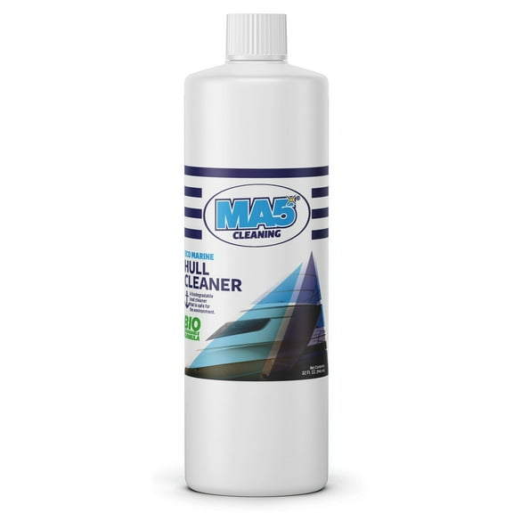 MA5x Eco-Marine Boat Hull Cleaner | Stain and Rust Remover & Prevention | Boat Surface Restorer | Biodegradable and Concentrated Formula | 32oz Bottle | Pack of 1