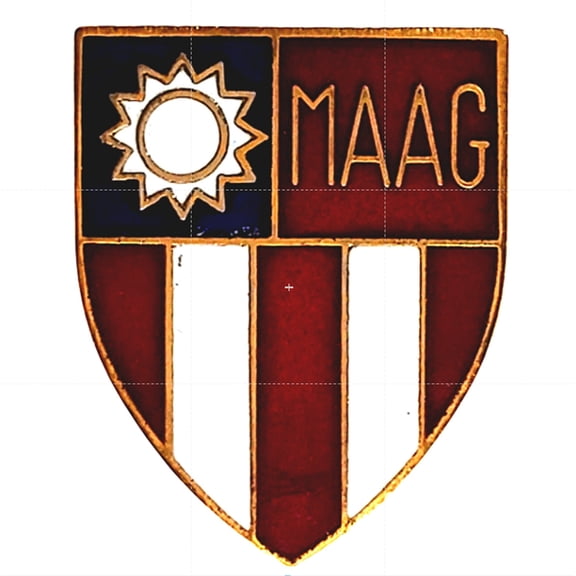 MAAG Formosa Taiwan Novelty Hat Lapel Pin 1"  3/4"