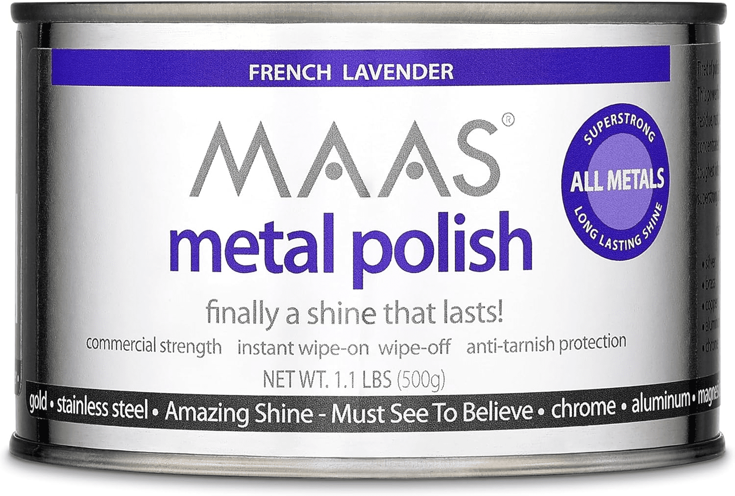 Maas International Metal Polish Can, 1.1-Pound