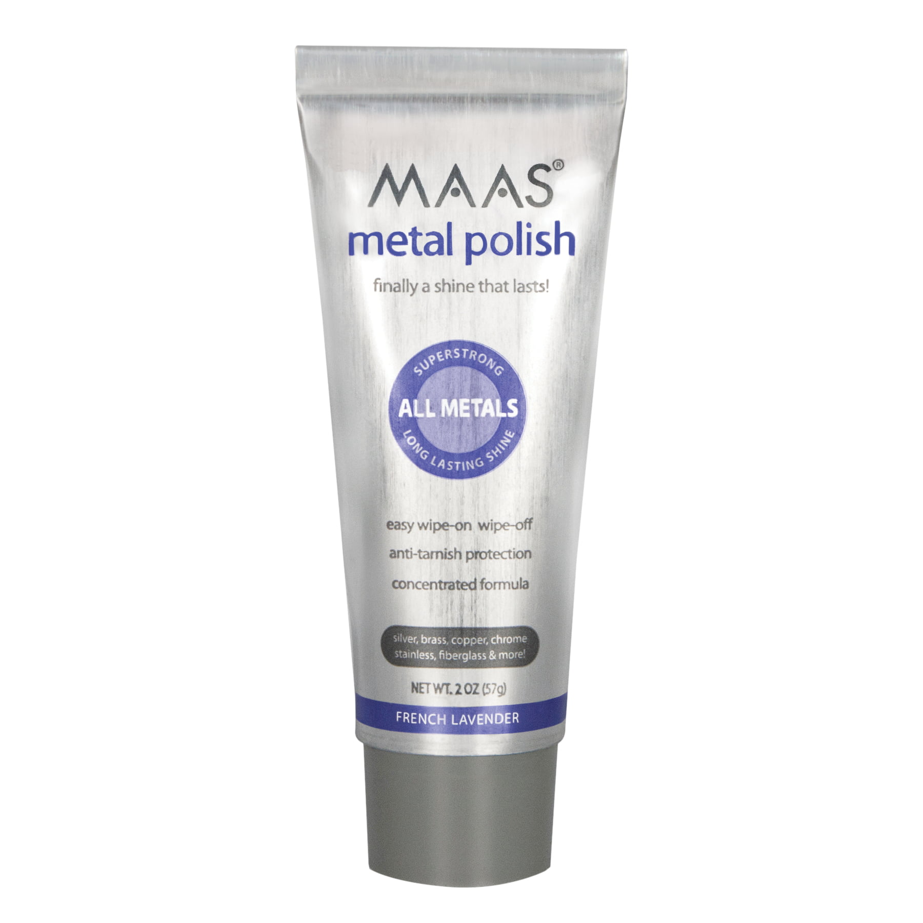 Maas Metal Polishing Creme for All Metals, French Lavender 2 Oz - 91403 for  sale online