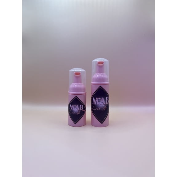 MAB Lash Eyelash Extension Shampoo (30/60 ml) / Vegan Eyelid Cleanser / White Foaming Lash Wash (w/Brush)
