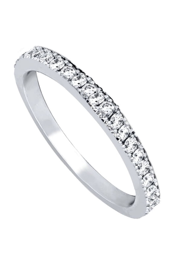 Engagement Ring 925 Sterling Silver Wedding Band 0.32 Karats Cubic Zirconia