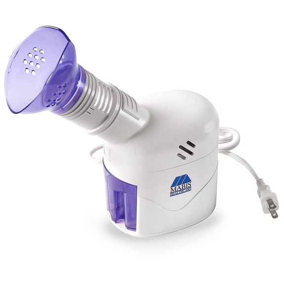 MABIS Facial Steamer and Steam Inhaler, FSA Eligible, with Aromatherapy Tray and Soft Mask for Congestion Relief, 25 mL