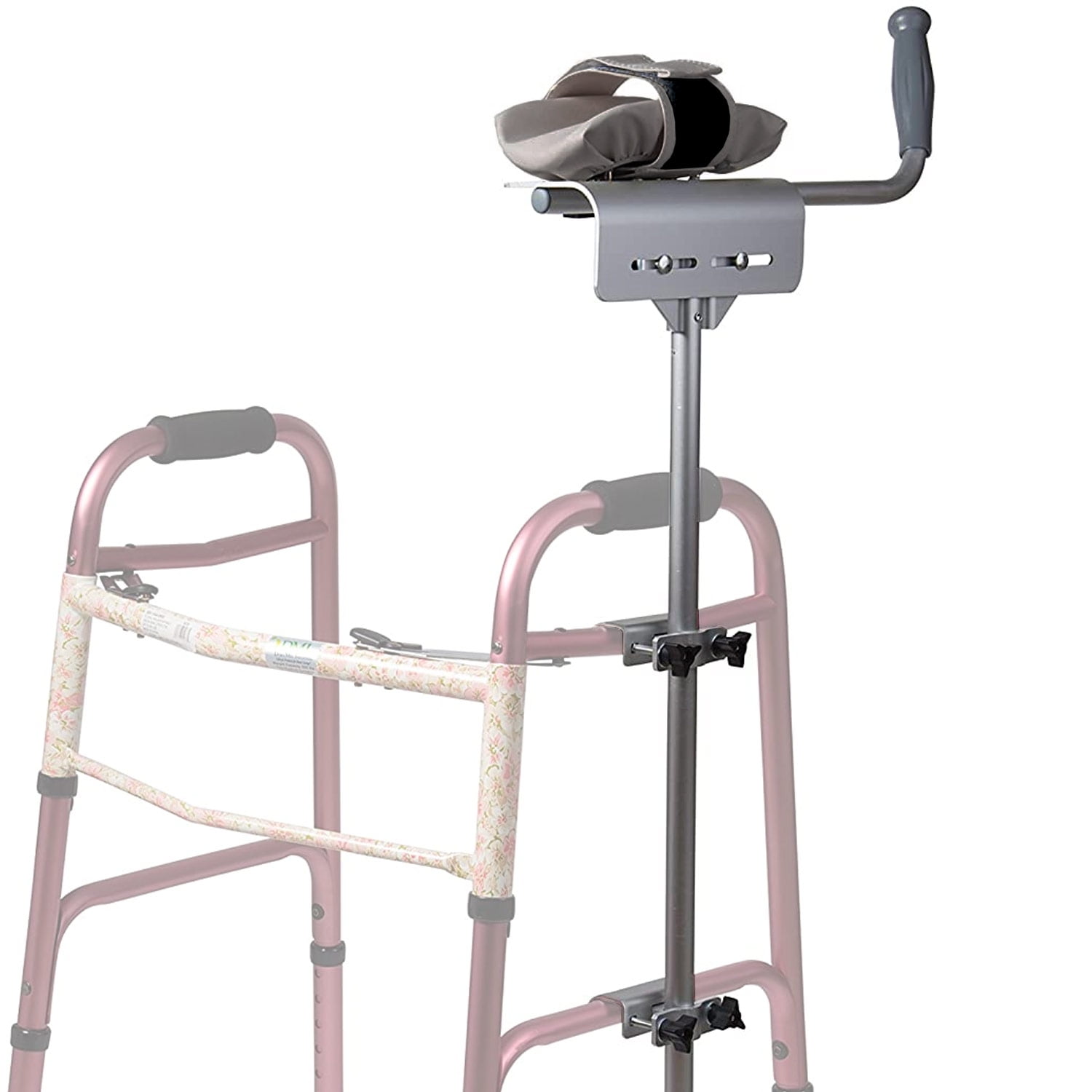 MABIS Walker Platform Attachment With Adjustable Padded Cuff, No Tools