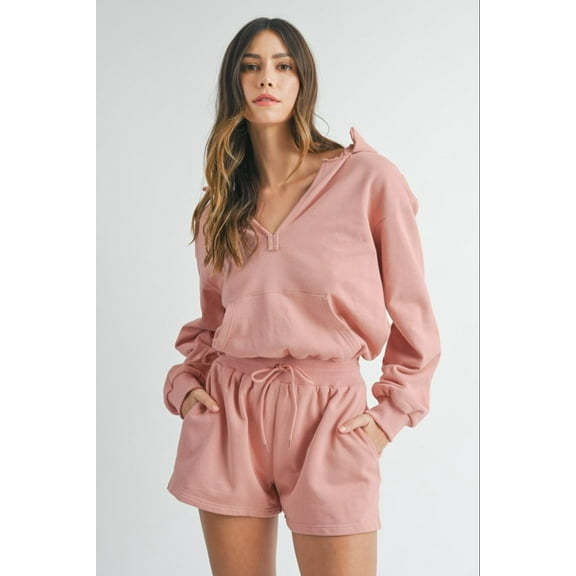 MABLE French Terry Hooded Romper
