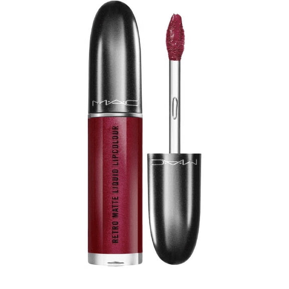 MAC COSMETICS LIPSTICK 0.17 OZ CROWNED MAC COSMETICS/RETRO MATTE LIQUID LIPCOLOUR (CROWNED) 0.17 OZ (5 ML)