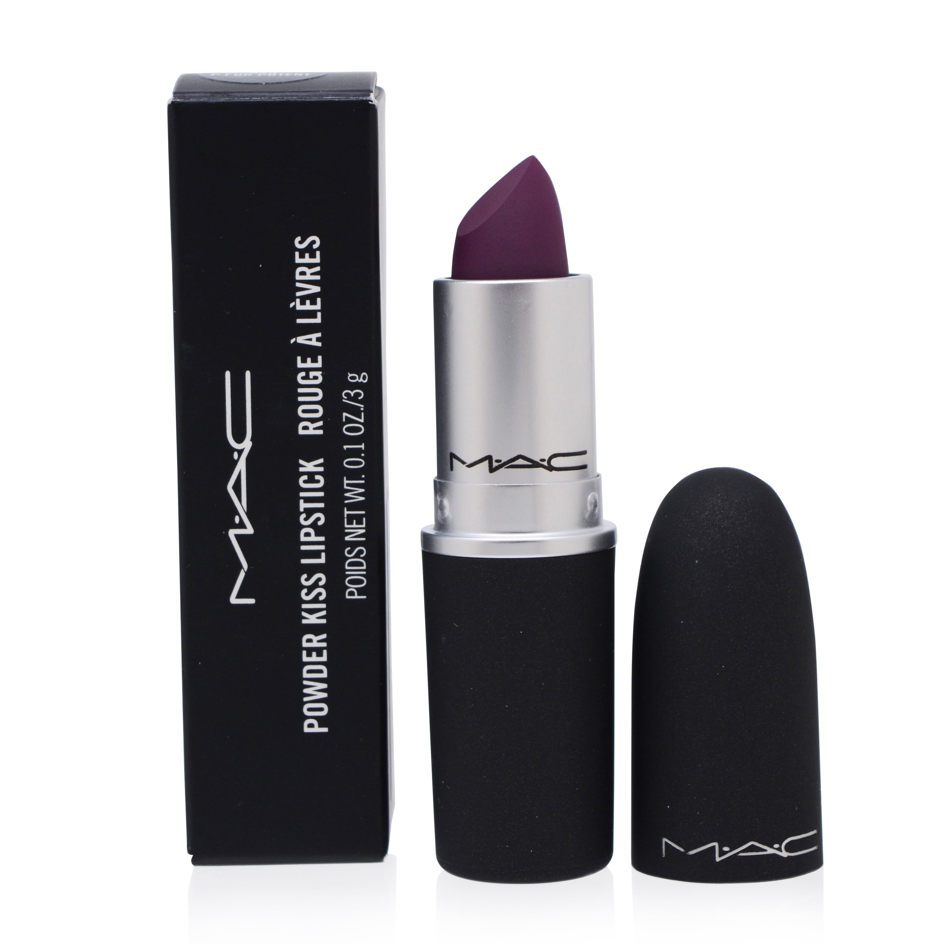 MAC COSMETICS/POWDER KISS LIPSTICK (P FOR POTENT) 0.1 OZ (3 ML ...